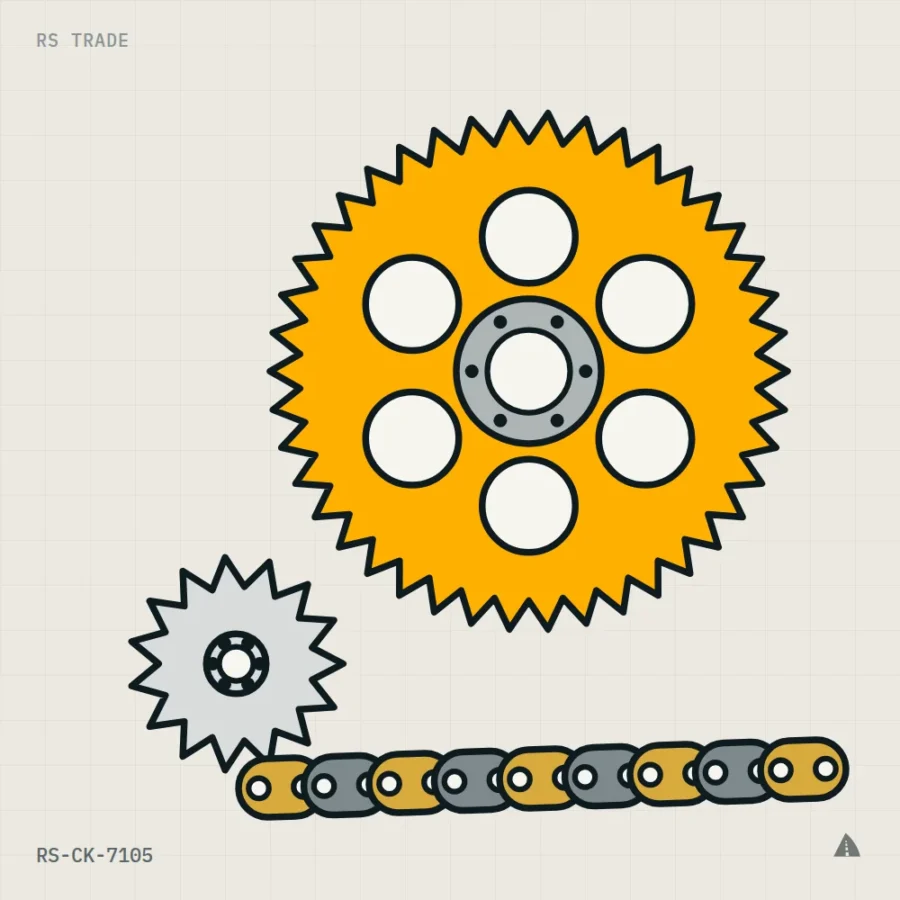 Chain & Sprocket Kit, 428 Heavy Duty — 125 cc