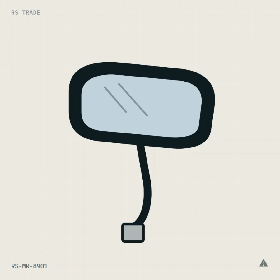 Replacement Mirror, M10 Right-Hand Thread